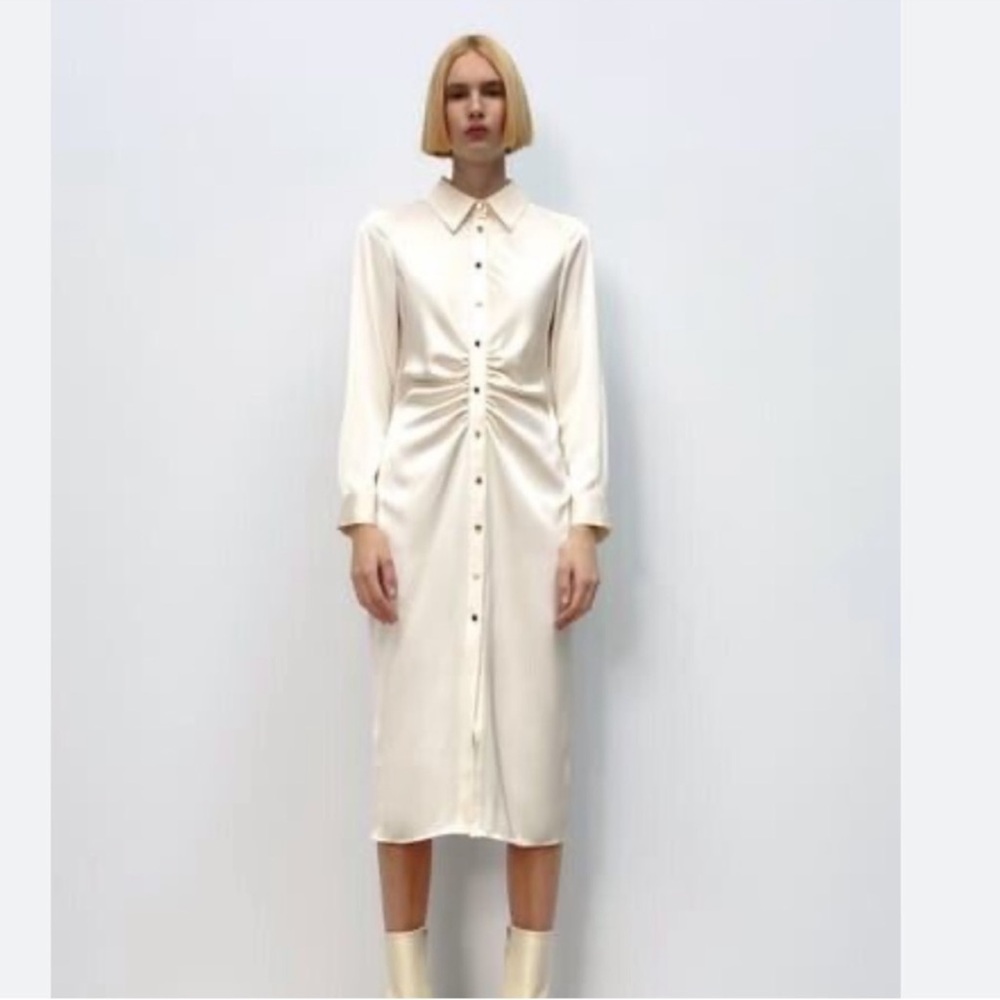 NWT Zara Button Down Dress